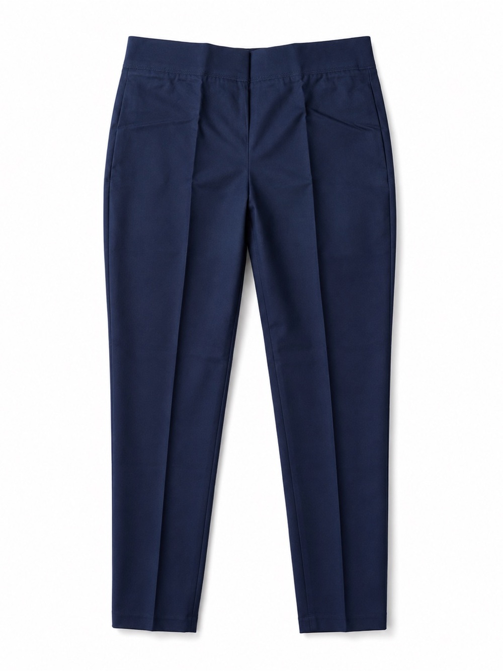 Talbots Skinny Ankle Pants Navy Blue Stretch Pull-On Size 10